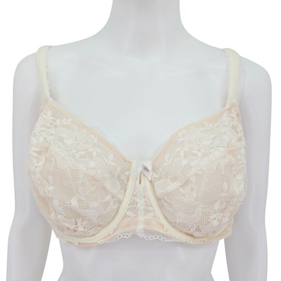 Victoria's Secret Unlined Demi Lace Bra Cream 38DDD - Picture 1 of 7